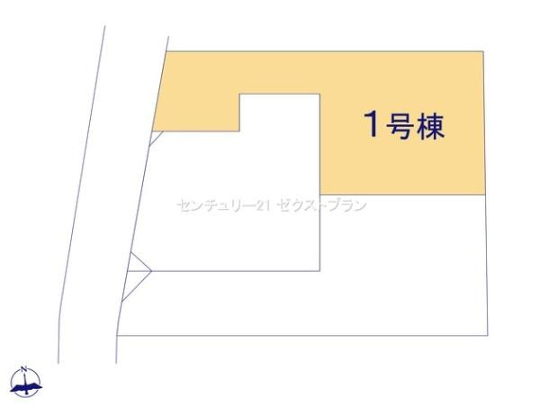 前橋市北代田町2期 1号棟の区画図|区画図