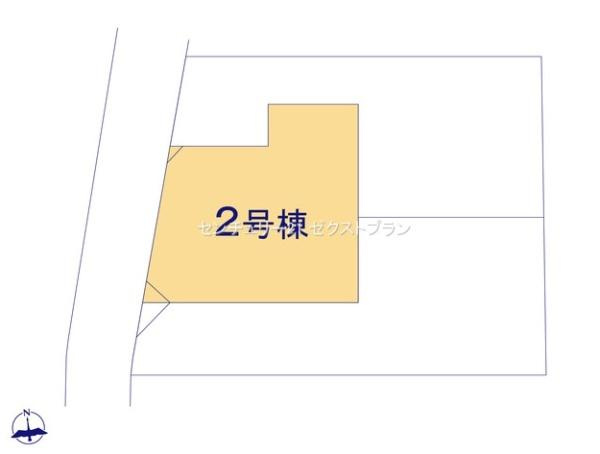 前橋市北代田町2期 2号棟の区画図|区画図