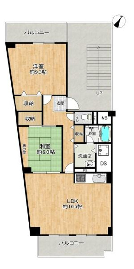 【間取り】 | ネオコーポ明舞壱番館