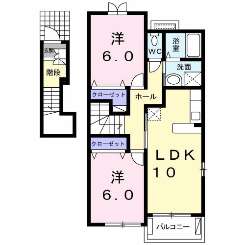 イムーブル　ＫＥＩＨＩＮ　Ａの間取り
