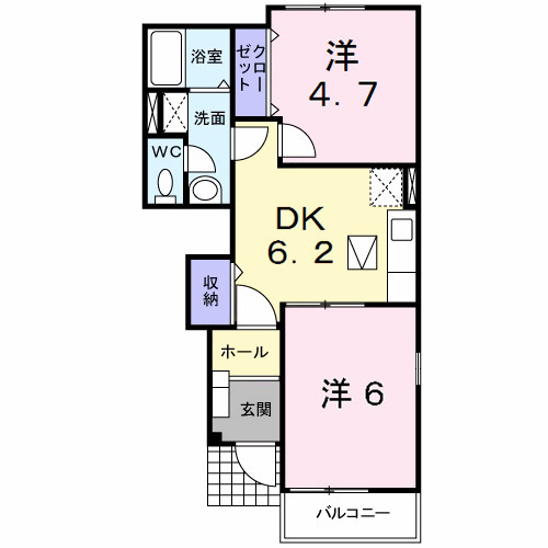 エレガント　ヒルの間取り