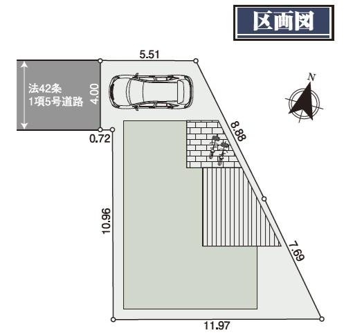 【東村山市萩山町Ⅴ期の区画図|ウッドデッキのある家♪