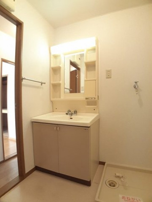 【洗面所】 | シャルム岩出 | 洗面所です