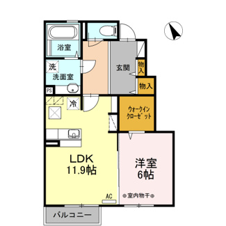 【間取り】 | プランドール(大里町)