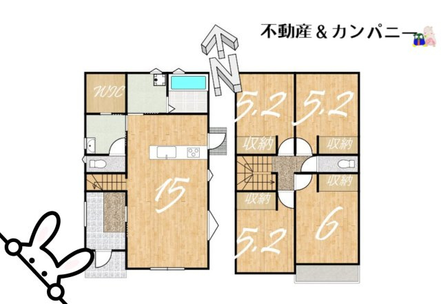 LAVIE北斎院2502　松山市北斎院の新築建売住宅の間取り