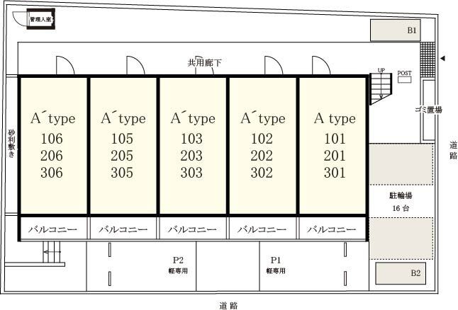 リブリ・新神戸の区画図
