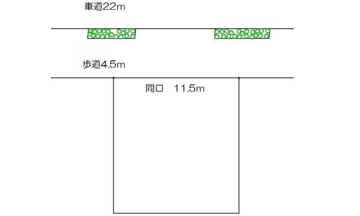 南区比治山本町の土地図
