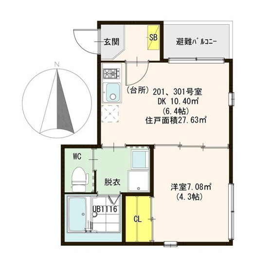 【間取り】 | ハーモニーテラス小路東Ⅱ