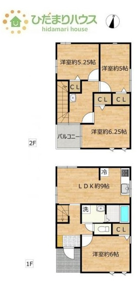 【間取り】 | 結城市大字結城　中古戸建 | 部屋数豊富な4LDKの間取りです。お子様の一人部屋はもちろん、ご夫婦の趣味のお部屋も実現可能です♪