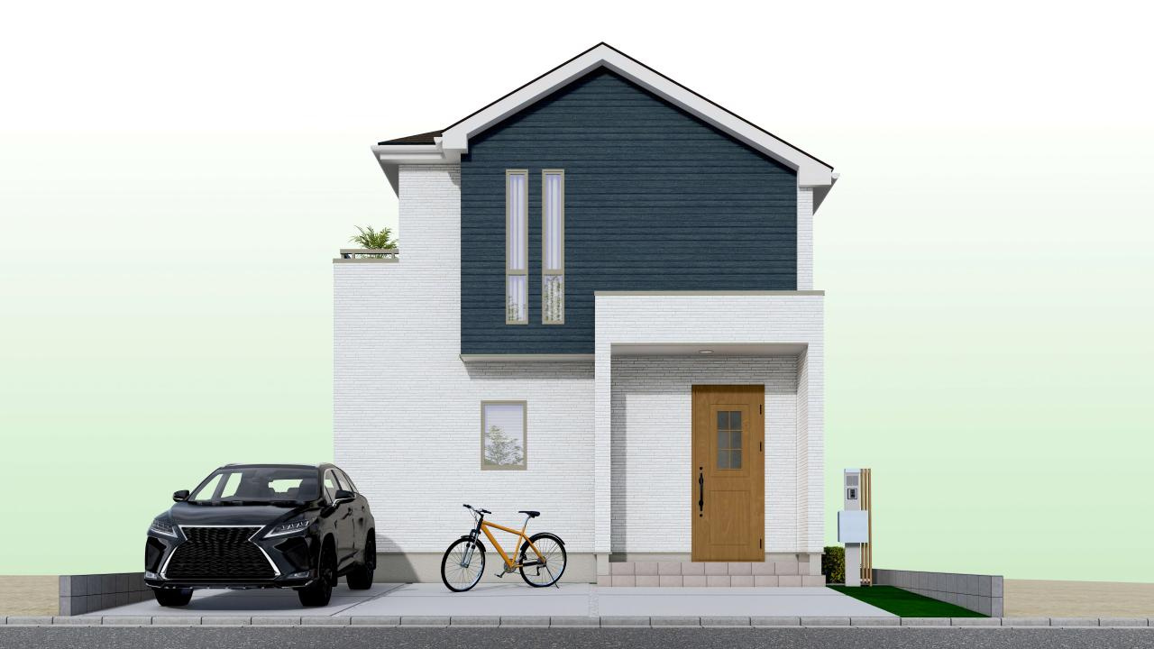 介良乙　新築戸建　2号棟【太陽光発電システム】（全3区画）　の完成予想図|２号棟