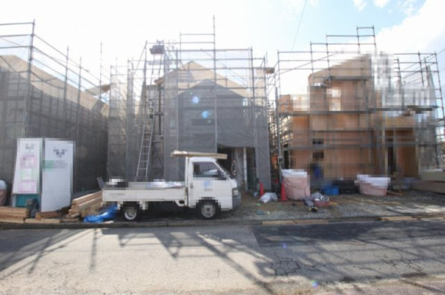 介良乙　新築戸建　2号棟【太陽光発電システム】（全3区画）　の外観|建築中　2号棟　土地面積　134.24㎡　（約40.60坪）