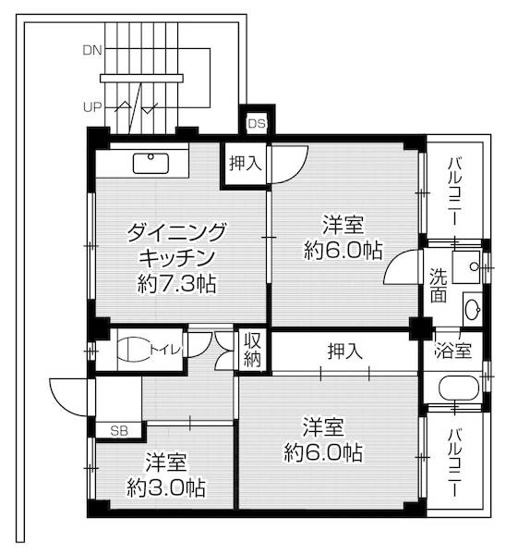 【間取り】 | ビレッジハウス私部3号棟