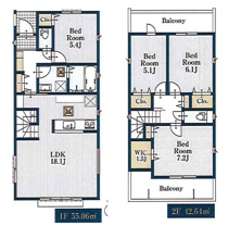名古屋市名東区代万町２丁目41【仲介手数料無料】新築一戸建ての画像