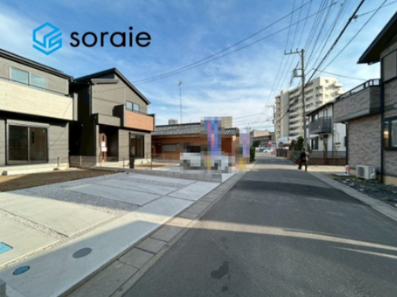 入間市下藤沢23期　全2棟1号棟　の前面道路含む現地写真|2月5日撮影