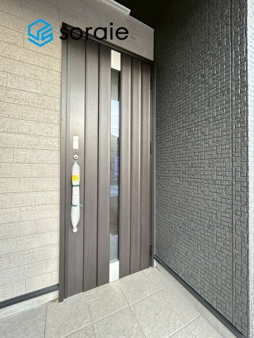 入間市下藤沢23期　全2棟1号棟　の玄関|2月5日撮影
