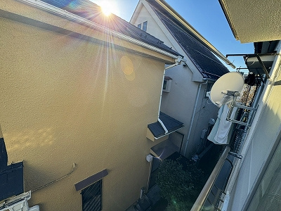 ともえ荘のバルコニー