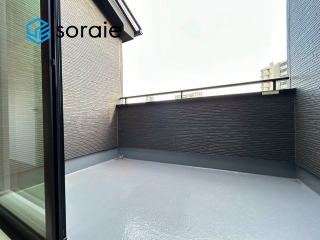 入間市下藤沢23期　全2棟2号棟　のバルコニー|2月5日撮影