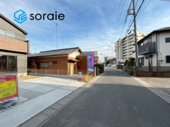 入間市下藤沢23期　全2棟2号棟　の前面道路含む現地写真|2月5日撮影