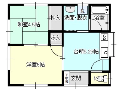コーポ倉島の間取り