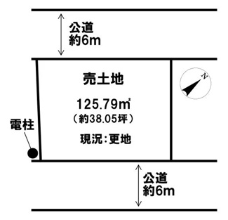 【土地図】 | 野洲市野洲　1号地　売土地（全３区画）