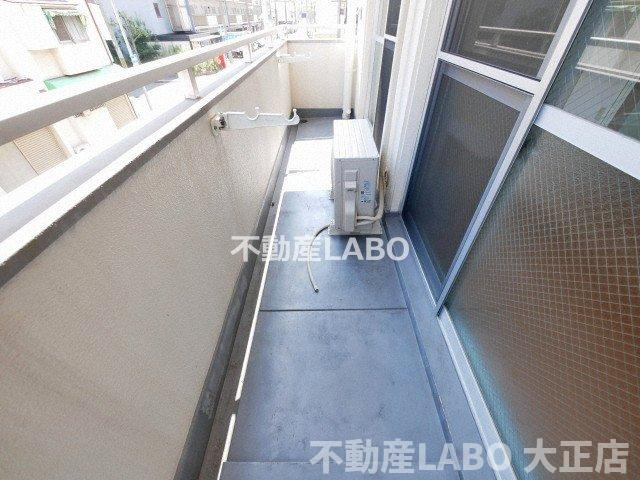 港スカイハイツのバルコニー
