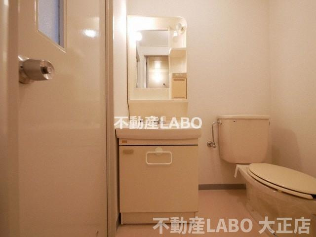 港スカイハイツの独立洗面台