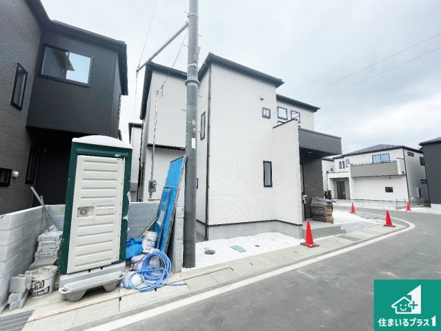 ★現地見学可能！★大津市坂本　新築一戸建ての外観|現在の進捗状況です！順調に作業進行中、完成が待ち遠しいです！詳細の間取り等、お気軽にお問い合わせください！