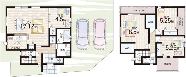 ★現地見学可能！★大津市坂本　新築一戸建ての間取り|16号地