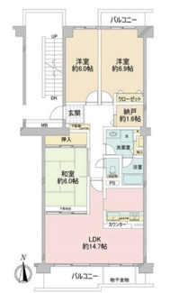 【間取り】 | 新稲毛ガーデンタワーA棟