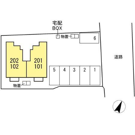 コーポ森の区画図