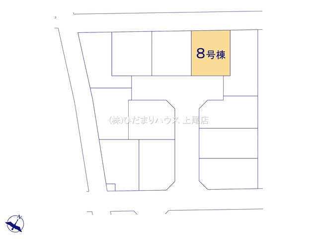 上尾市大谷本郷9期　新築戸建　グラファーレ08の区画図