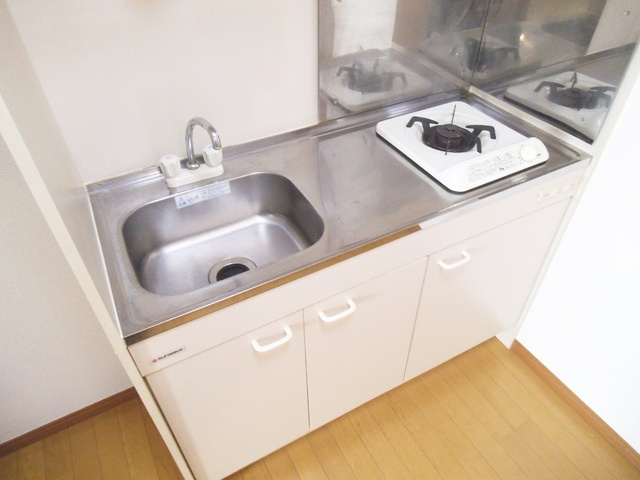 アクアフォレースのキッチン|1口ガスコンロ完備！