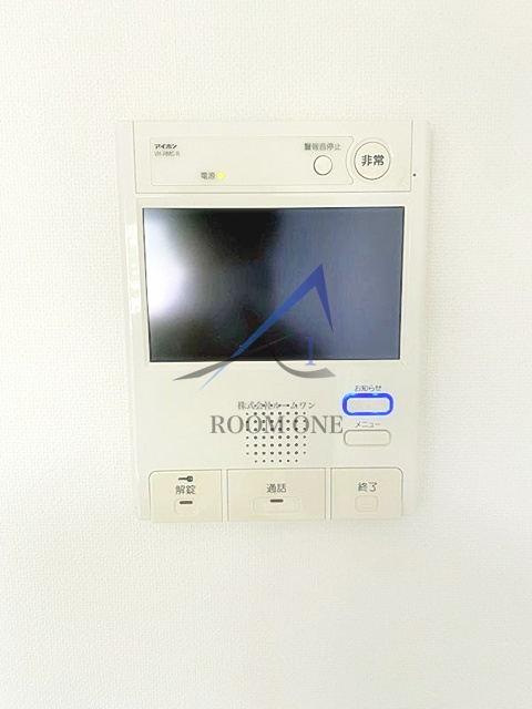 ライジングプレイス綾瀬のセキュリティ|モニター付きインターホンです。