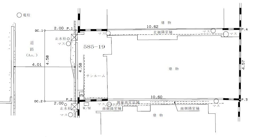 寝屋川市寿町　売り土地の区画図