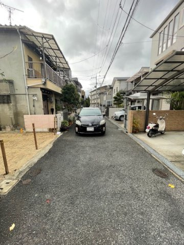 寝屋川市寿町　売り土地の前面道路含む現地写真|前面道路含む現地写真です