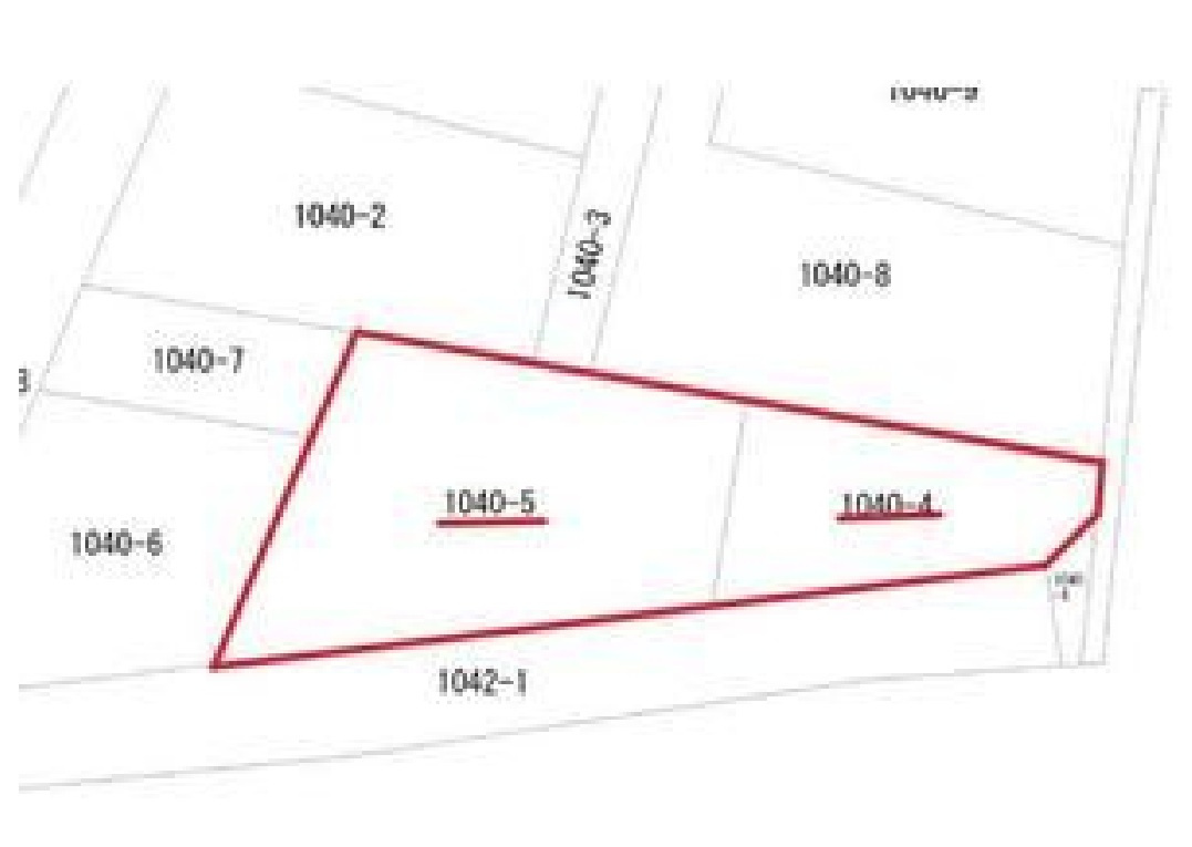 売地　栃木市新井町の区画図