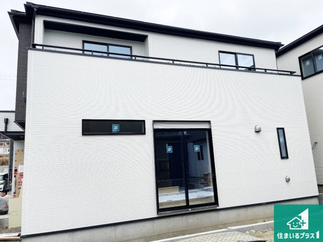 大津市坂本　新築一戸建ての外観|現在の進捗状況です！順調に作業進行中、完成が待ち遠しいです！詳細の間取り等、お気軽にお問い合わせください！