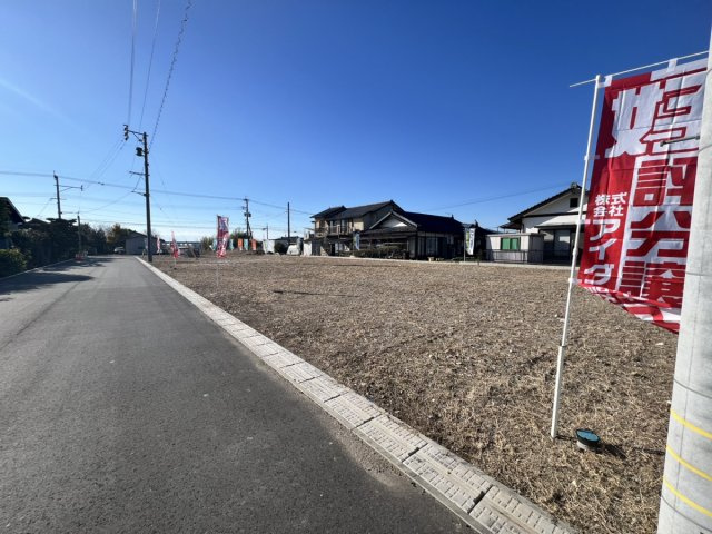 松橋町南豊崎分譲地の前面道路含む現地写真
