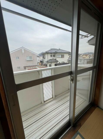 田寺メゾネットのバルコニー