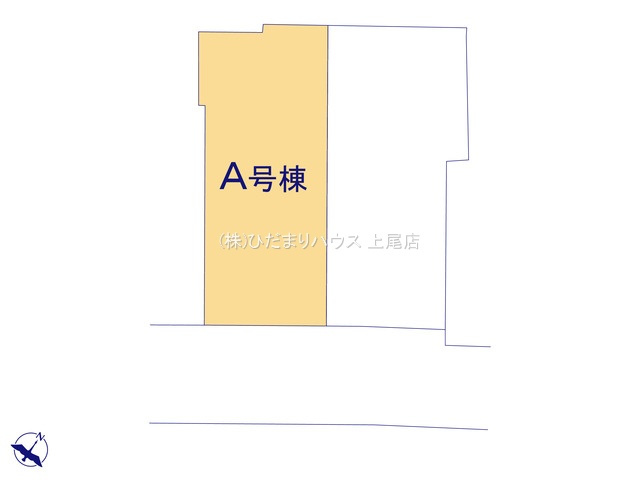 上尾市谷津第1　新築戸建　ハートフルAの区画図