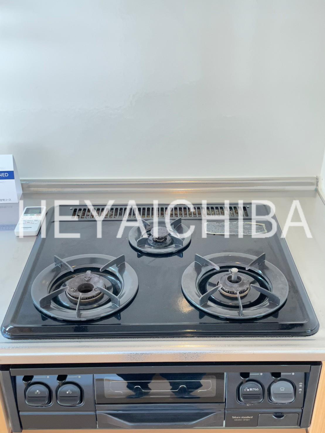 CASSIA錦糸町South Courtのキッチン|ガスコンロ