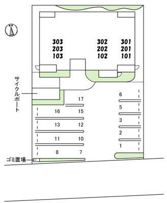 【区画図】 | テラ高柳Ⅱ