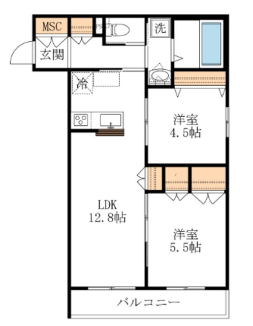 カーサ　シエロブルーの間取り|★間取図★