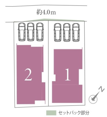【区画図】 | 宜野湾市大山（全2棟）ラスト2号棟 | 2号棟　