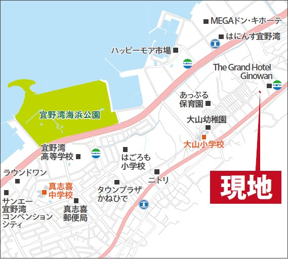 宜野湾市大山（全2棟）ラスト2号棟の地図|地図♪