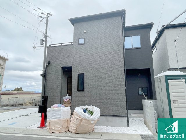 大津市坂本　新築一戸建ての外観|現在の進捗状況です！順調に作業進行中、完成が待ち遠しいです！詳細の間取り等、お気軽にお問い合わせください！