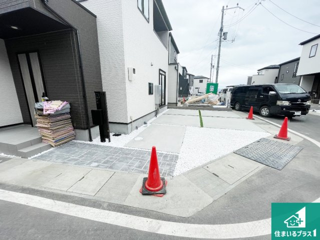 大津市坂本　新築一戸建ての外観|現在の進捗状況です！順調に作業進行中、完成が待ち遠しいです！詳細の間取り等、お気軽にお問い合わせください！