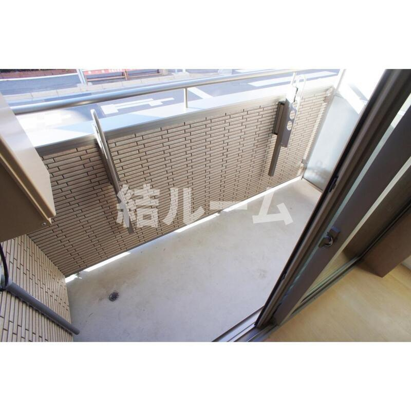 板橋区常盤台４丁目のアパートのバルコニー