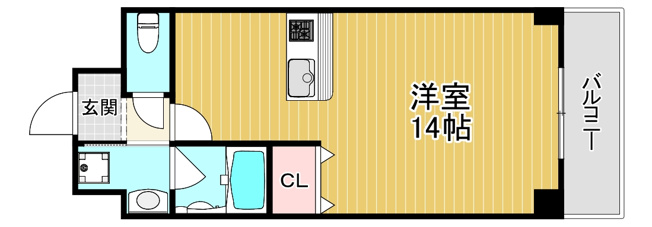 【間取り】 | HRフロントリーガル野江駅前