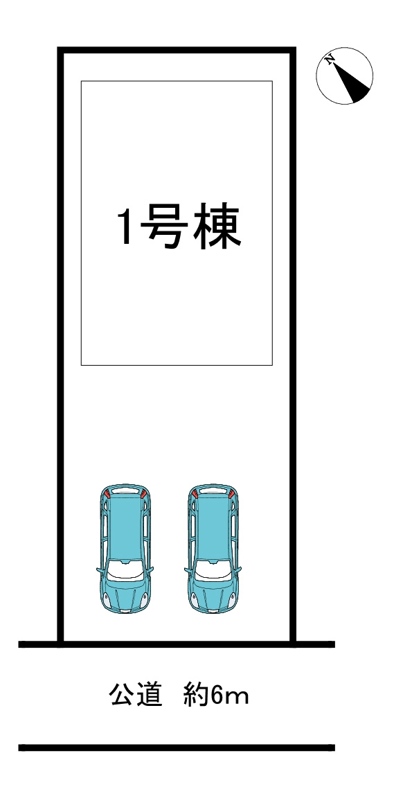 知多市つつじが丘1丁目　全1棟の区画図|全1区画分譲地♪